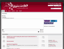 Tablet Screenshot of forum.ourtranscendence.com